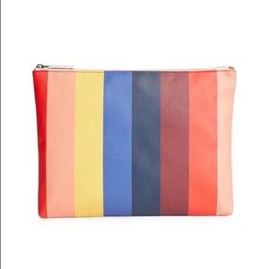 Marine Layer Re-Spun Large Pouch in Multi Stripe